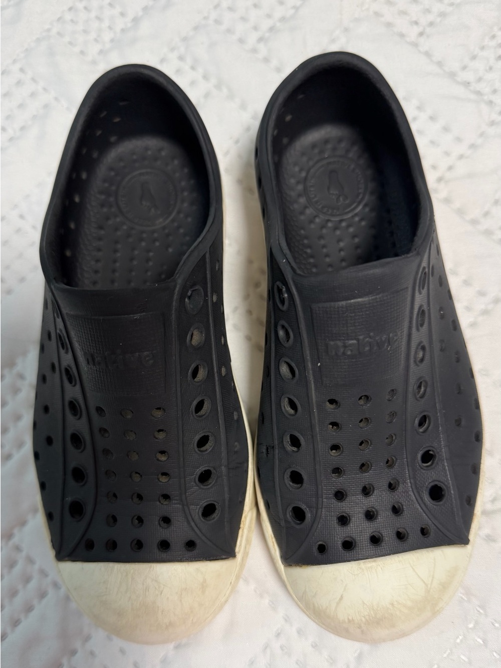 Natives Black White Slip On Lite Sneakers Toddler Size 11 C11